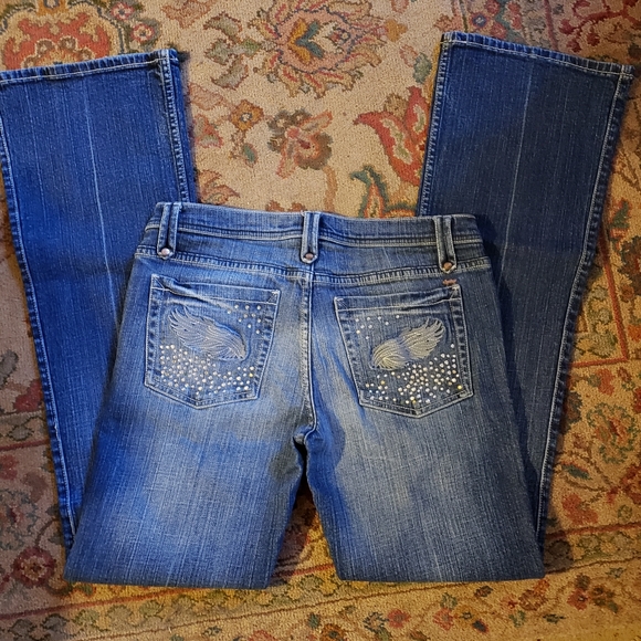 Low ride boot cut embellished jeans - Picture 3 of 7